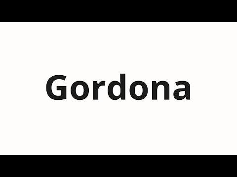 How to pronounce Gordona | Гордона (Gordon in Russian)