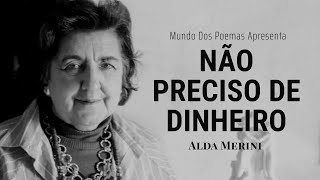 Não Preciso De Dinheiro | Poema de Alda Merini com narração de Mundo Dos Poemas