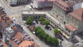 preview picture of video 'Fribourg na Suíça vista de cima da Catedral de Notredamme'