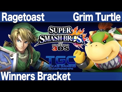TRTTGC1 Smash 3DS - Ragetoast (Link) vs Grim Turtle (Bowser Jr) - Winners Bracket