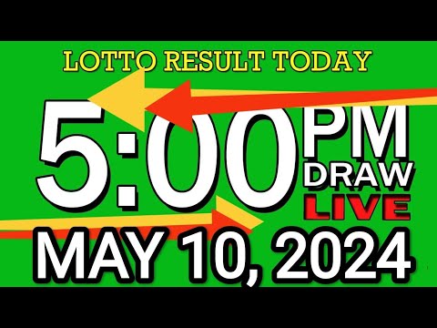 LIVE 5PM LOTTO RESULT TODAY MAY 10, 2024 #2D3DLotto #5pmlottoresultmay10,2024 #swer3result