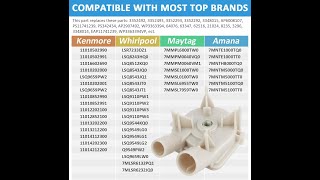 Whirlpool Washer Model WTW5300SQO Drain Pump Replacement Part #3363394 replaces #3352293 $15