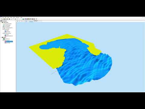 JONSWAP waves propagating into a port using TMS-ARTEMIS