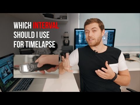 An indicative table of exposure times and intervals for time-lapse