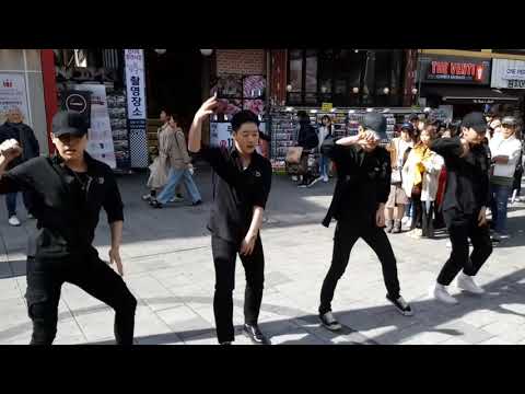 댄스팀 Wanted Crew/휘파람(WHISTLE)-블랙핑크(BLACKPINK)190330 홍대(HongDae) Busking 직캠 fancam/kpop dance cover