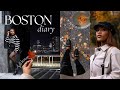 BOSTON VLOG | fall in boston, trying new restaurants, harvard sq, visiting fam | Beautifully Syndie
