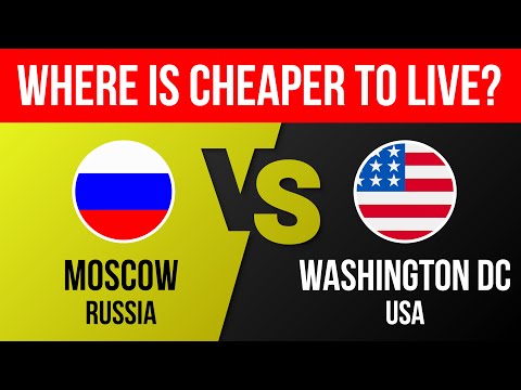 Moscow VS Washington DC- Cost of living city comparison