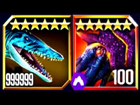 LVL 999,999 MOSASAURUS vs LEVEL 100 KRAKEN 18 BOSS LIVE!!! (JURASSIC WORLD)