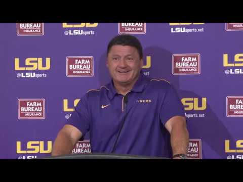 Video: Ed Orgeron's Full Postgame Press Conference After The Auburn Win