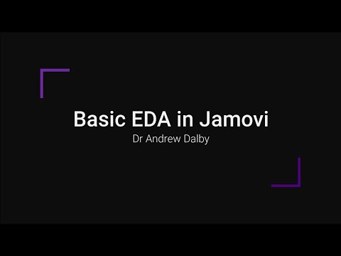 Jamovi Simple Exploratory Data Analysis of a Single Variable