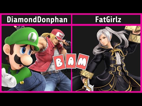 Smash @ BAM Cards 13 - DiamondDonphan (Luigi, Terry) vs. FatGirlz (Robin) - SSBU Tournament
