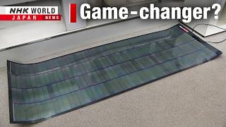 Lightweight solar panel in Japan