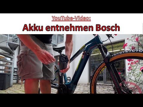 Removing the Conway battery - E-MTB E-bike battery 625Wh Bosch Powertube removal