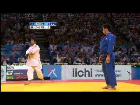 JUDO 2011 World Championships: Takashi Ono 小野 卓志 (JPN) - Kyu-Won Lee (KOR)