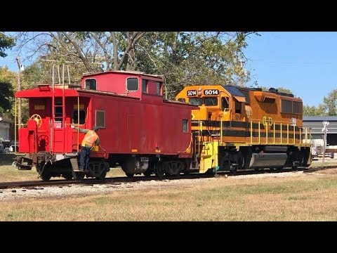 Red Caboose On Shortline Railroad Branch, Last Time!   Rest Of The Story!  Indiana & Ohio Railway Video