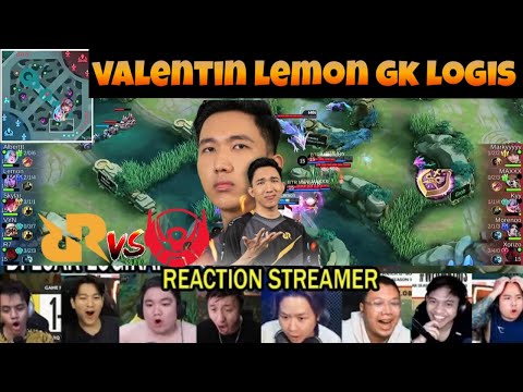VALENTINA LEMON GAK LOGIS‼REAKSI STREAMER RRQ VS BTR SANG KELINCI PERCOBAAN