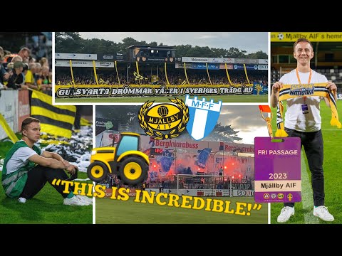 The SMALLEST VILLAGE In Europe With TOP FLIGHT FOOTBALL🤩 I Went PITCHSIDE At MJÄLLBY AIF - MALMÖ FF