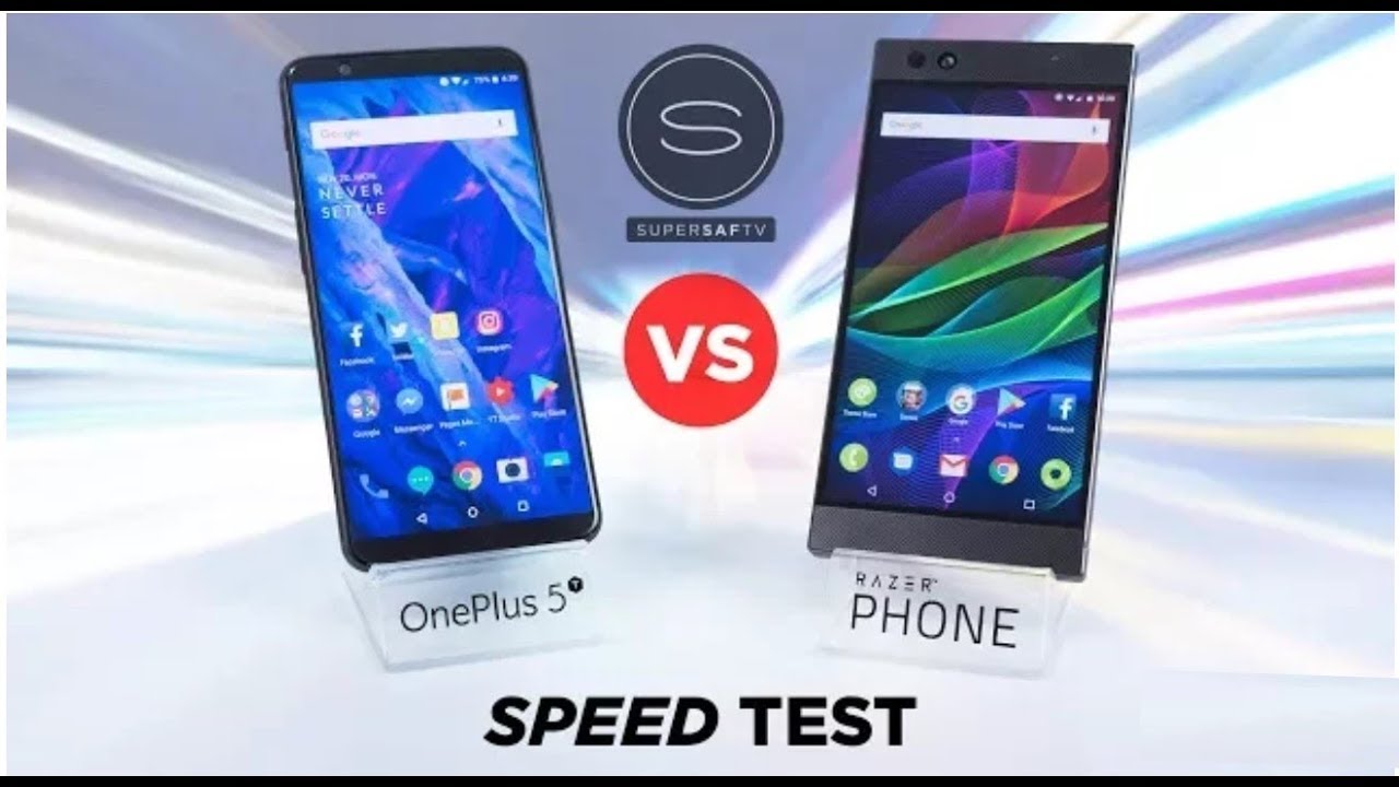 OnePlus 5T vs Razer Phone SPEED Test