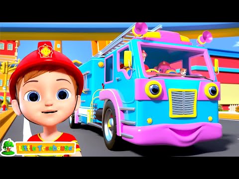 Wheels on The Firetruck + More Nursery Rhymes & Cartoon Videos by Little Treehouse