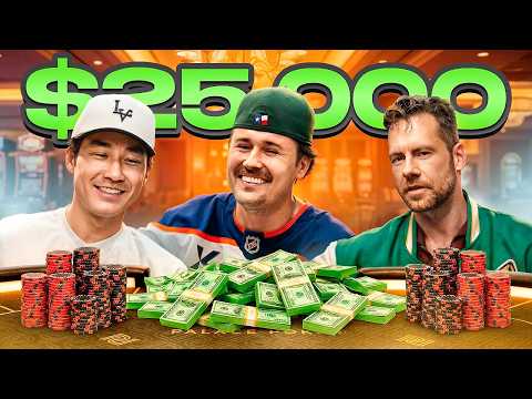 Epic $25,000 High Stakes Poker Battle! (BIG WIN!)
