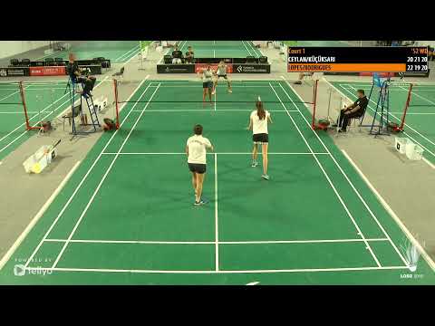 Court 1 - European Universities Badminton Championship Łódź 2019 - Individual Event