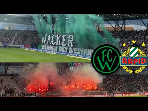 Wacker Innsbruck vs Rapid Wien 🔥🔥| Brutale Stimmung in der 1. Runde Öfb Cup| Adamerica