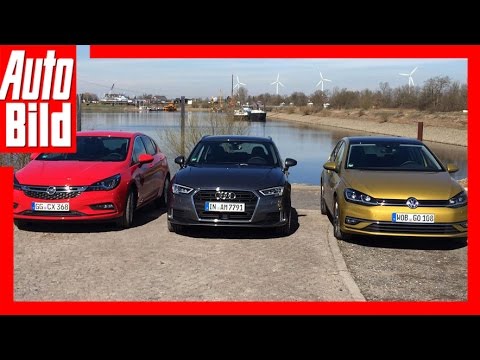 VW Golf vs. Audi A3 & Opel Astra (2017) - Review/Details/Fahrbericht