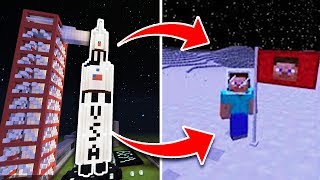 GO TO SPACE in Minecraft PE Using Command Blocks!! Minecraft Pocket Edition (No Mods)