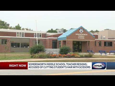 サマースワース中学校の教師が髪を切る事件で辞職 (Somersworth Middle School teacher resigns after hair-cutting incident)