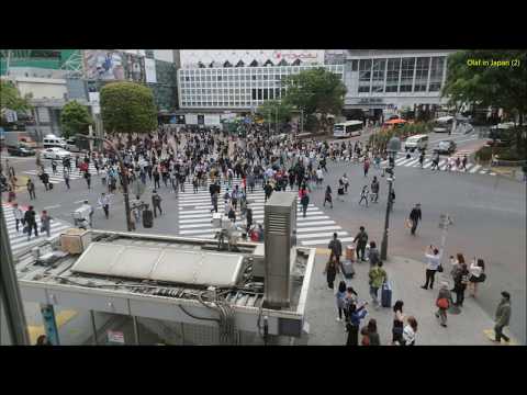 2018-04-14 Tokio: 2. 'Alle-Gehen-Kreuzung' vor dem Bahnhof Shibuya (渋谷駅) / Olaf in Japan (2)