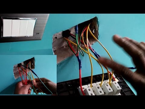 4 modal plet switch wiring set।। 4 modal board plet।। letest video modular board Video
