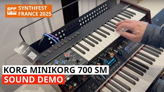 Video thumbnail for KORG MINIKORG 700SM Sound Tweaking Demo | SynthFest France 2025 by SYNTH ANATOMY