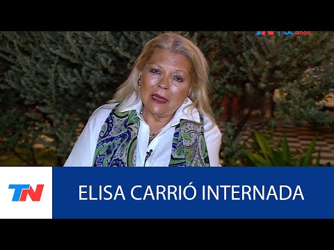 ELISA CARRIÓ INTERNADA: PARTE MÉDICO OFICIAL: "Déficit isquémico transitorio"