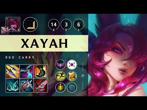 Xayah ADC vs Miss Fortune - KR Master Patch 25.17