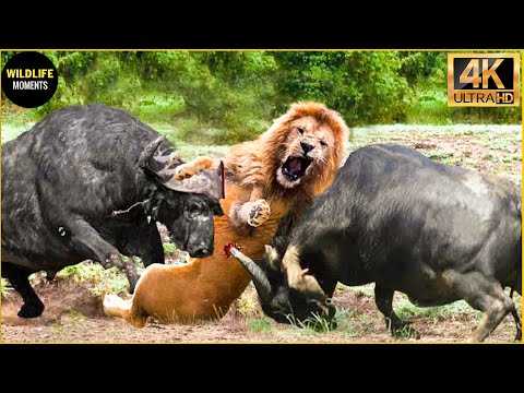 30 Moments The Lion King Didn't Know That The Buffalo Was A Fighter | Animal Fight