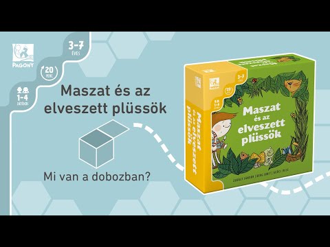 Mi van a dobozban? - Maszat és az elveszett plüssök társasjáték - Pagony