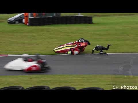 Cadwell Park F2 Sidecar Rollover! Sidecar revival 2021