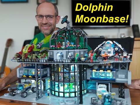 Dolphin Moonbase: bringing peace to the galaxy! Original Lego® creation by Jake Roos.