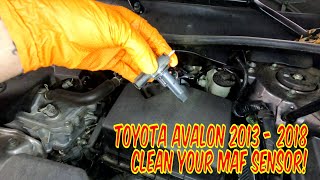 Toyota Avalon Mass Air Flow Sensor: Location & Cleaning