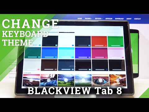 Change Keyboard Theme - BLACKVIEW Tab 8 & Keyboard Settings