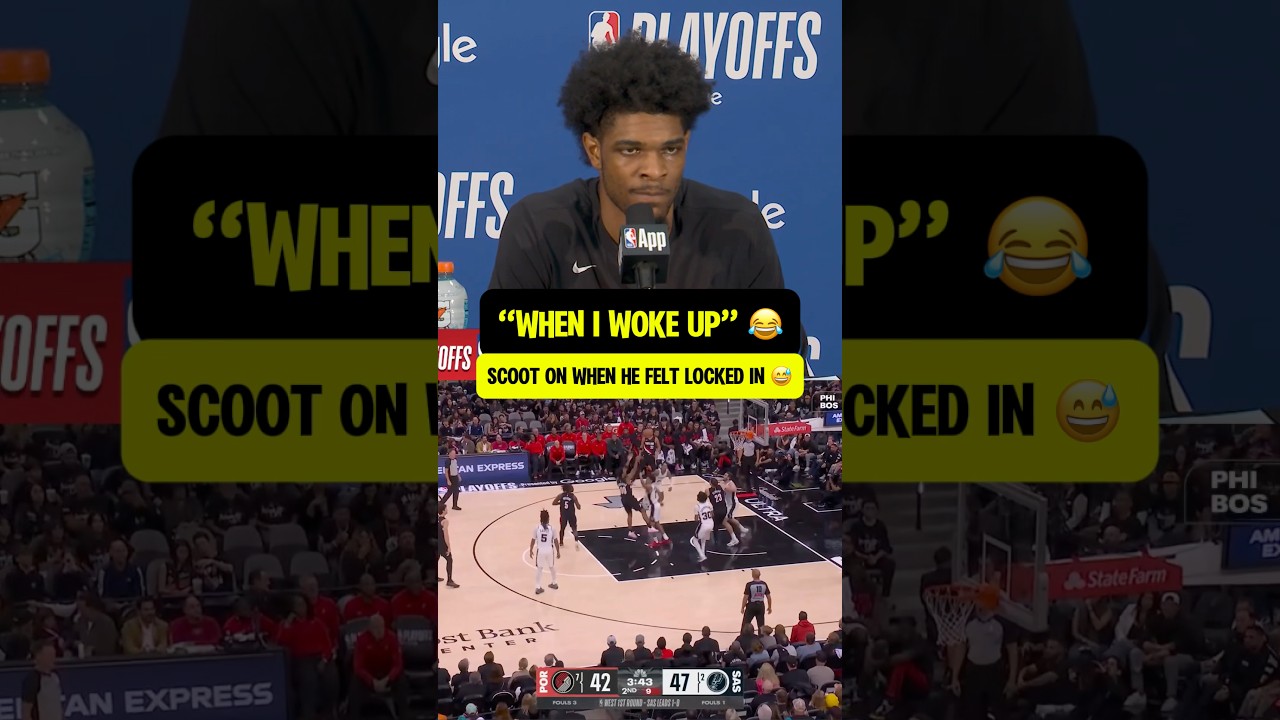 Scoot with a hilarious answer after dropping 31 PTS 😂😂