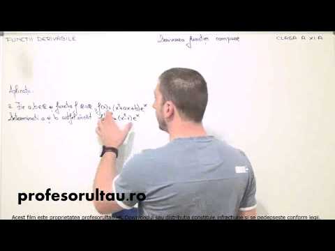 20   cls11   Functii derivabile   derivarea functiei compuse   aplicatii   partea 3