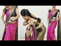 Beautiful Silk Saree Draping With Prefect Pleat Guide Step By Step For Weddings Silk Saree Draping