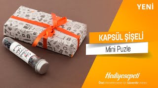 Sürpriz Hediye: Kapsül Şişeli Mini Puzzle