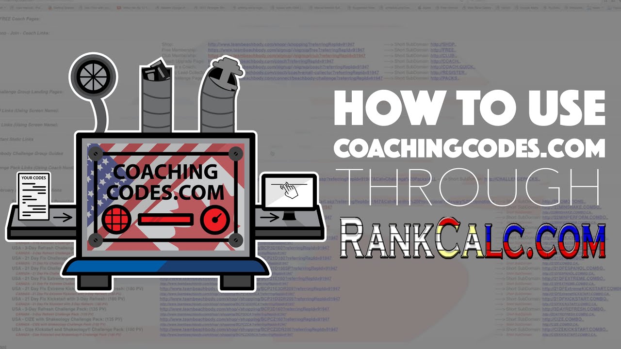 How to Use CoachingCodes.com Through RankCalc.com