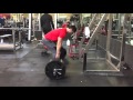 Dead lifting 495 lbs