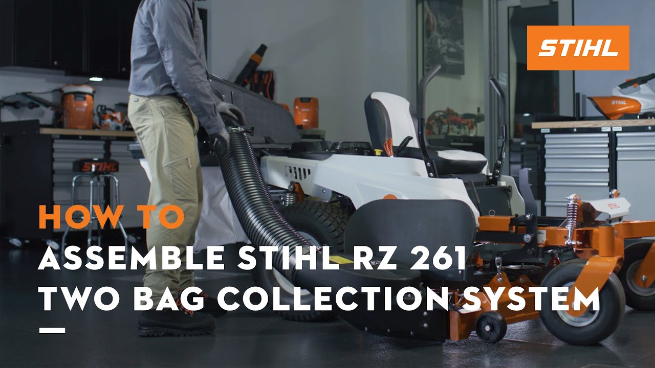How to Assemble: STIHL RZ 261 Two Bag Collection System | STIHL Tutorial
