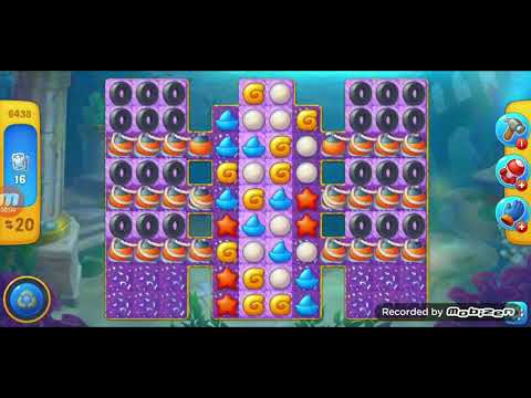 fishdom gameplay / level 6438 / It is like the ads? / thank you 피쉬돔 / 모바일 게임 / 중독성 있는 게임