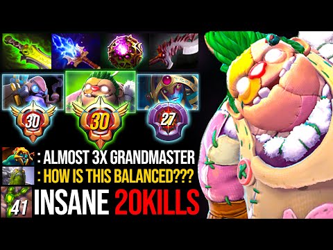 OMG ALMOST 3X GRANDMASTER TIER HEROES IN A TEAM - IS THIS BALANCED? | Pudge Official