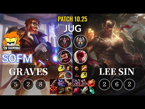 SN SofM Graves vs Lee Sin Jungle - KR Patch 10.25